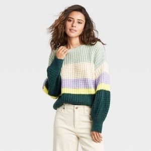 Universal Thread Color Block Sweater